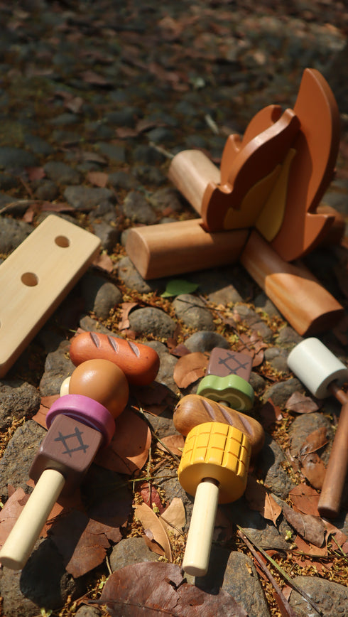 Wooden Bonfire BBQ